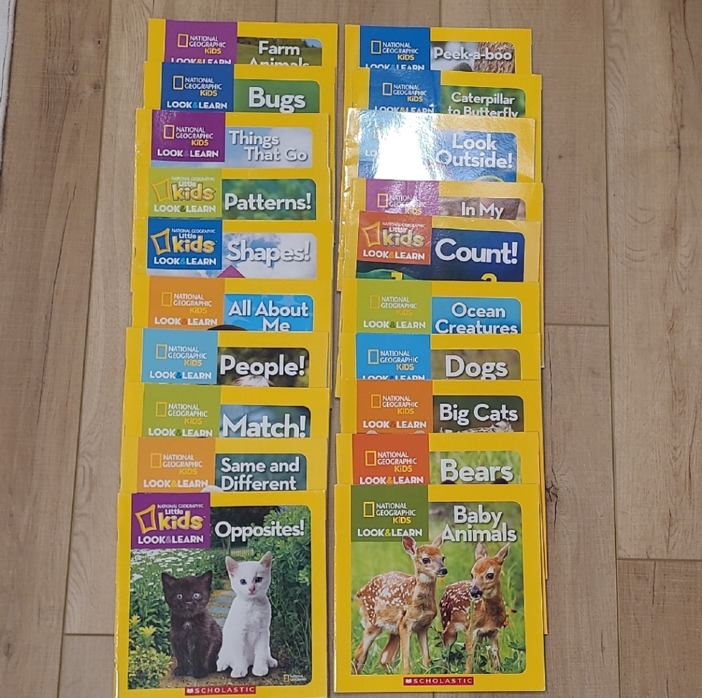 National Geographic Kids Look & Learn Book Collection 20 Book Bundle